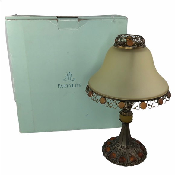 PartyLite Paris Retro Tea Light Candle Holder with Shade